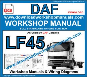 Daf LF45 workshop repair manual